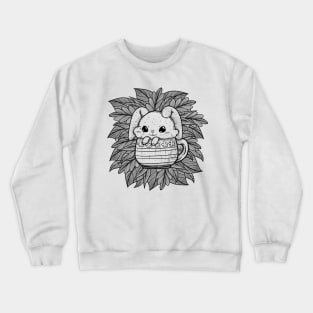 Bunny in a Cup Crewneck Sweatshirt